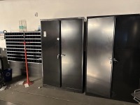 (2) 2 Door Cabinet and Cubbies with Assorted Hardware