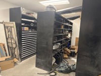 Tool Cabinets with Miscellaneous Equipment and Shelving Unit