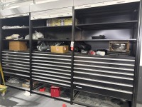 Tool Cabinets with Shelving and Roll Up Doors