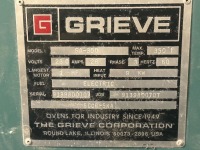 Grieve industrial Oven, Model: SA-360, - 4