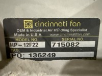 Cincinnati Fan HP-12F22 Blower - 4