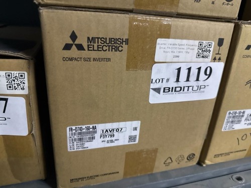 Mitsubishi Electric VFD Inverter Drive, FR-D740-160-NA