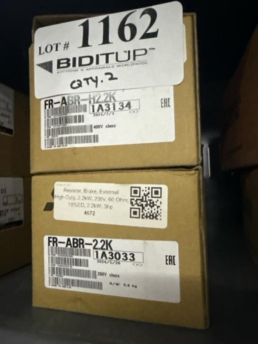 (2) Mitsubishi Electric Heavy-Duty Braking Resistors, Model FR-ABR-H2.2K