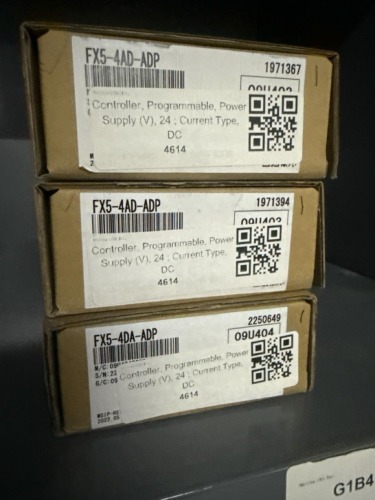 (2) Mitsubishi FX5-4AD-ADP With (1) FX5-4DA-ADP Power Supplies