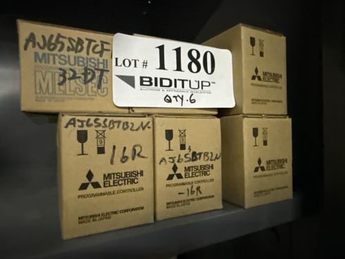 (6) Assorted Mitsubishi Electric MELSEC-A CC-Link Remote I/O Modules, AJ65 Series