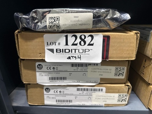 (4)Allen-Bradley 1756-OB32 ControlLogix 32-Point 12/24V DC Digital Output Modules