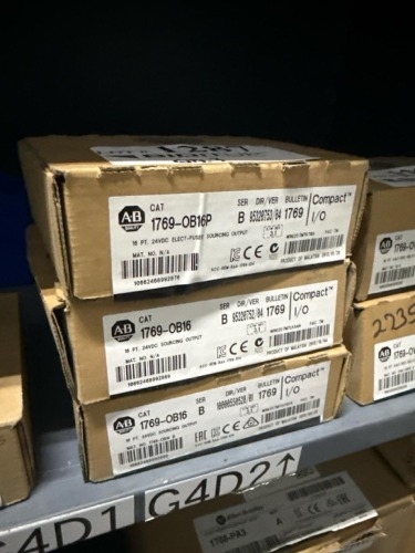 (1) 1769-OB16 16-Point 24VDC Sourcing Output Module With (1) 1769-OB16P 16-Point 24VDC Electronically-Fused Sourcing Output Module
