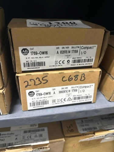 (2) Allen-Bradley 1769-OW16 Compact I/O 16-Point Relay Output Modules