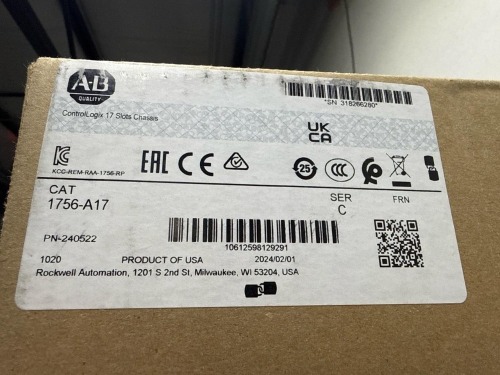Allen-Bradley ControlLogix 1756-A17 17-Slot Chassis (Series C)