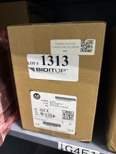 Allen-Bradley PowerFlex 525 AC Drive, 25B-D017N104, 7.5kW/10HP