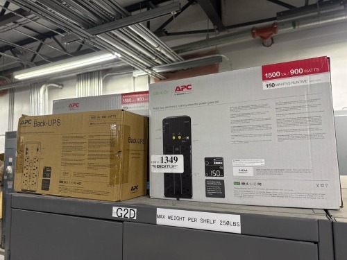 APC Back-UPS Pro BX1000M With BN1500M2 UPS Battery Backups