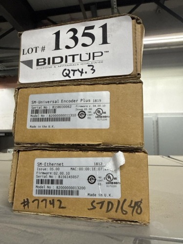 SM Universal Encoder Plus 1819, SM Keypad Plus 1808 With SM Ethernet 1812 Modules