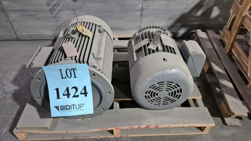(2) Industrial Electric Motors