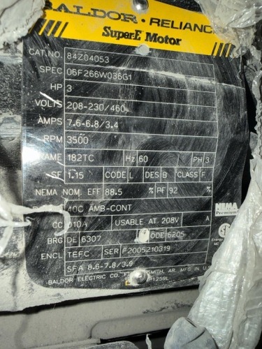 Baldor Reliance 84Z04053 Super-E Electric Motor