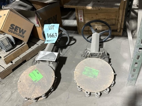 (2) Knife Gate Valves