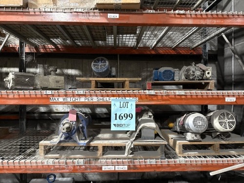 Assorted Industrial AC Electric Motors And Gear Reducers