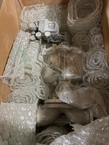 (2) NDV NE12 Pneumatic Globe Control Valve Flanged