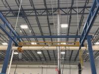 Gorbel Overhead Crane with (2) Harrington NER010L electric chain hoists with motorized trolley&rsquo;s - 4