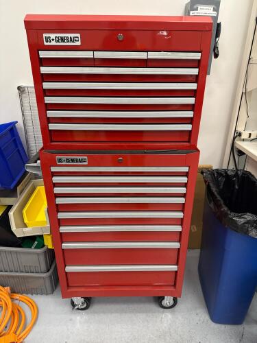 US General Roll Cart And Top Chest