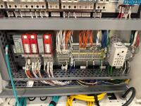 Thyssenkrupp Main Control Panel, Hirschman OS20 Network Switch, and Pneumatic Supply Valve Manifold for XALT Pack Conveyors - 4