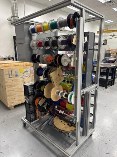 Miscellaneous wire, electronic and hardware rack