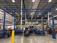Gorbel Overhead Crane with 1 Harrington NER010L electric chain hoists with motorized trolley&rsquo;s