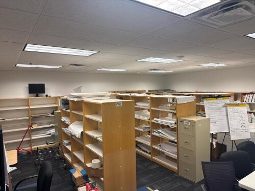 (5) Book shelves