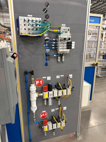 Festo Pneumatic Valve Manifold and Hirschman Octopus OS20 Network Switch for OP320