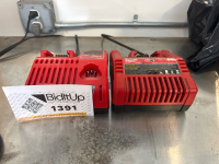 (1) Milwaukee 1/4&rdquo; Square Ring Impact Wrench And (1) Milwaukee 1/2&rdquo; Drill Driver(2) Milwaukee M18 Battery Chargers - 4