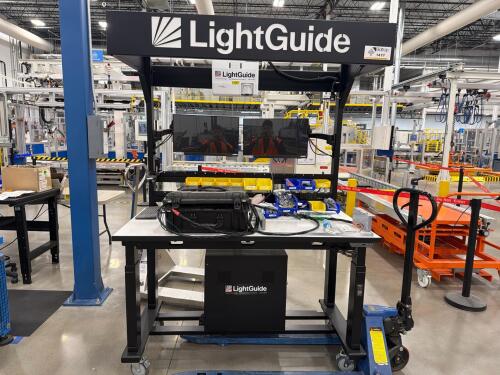 LightGuide industrial augmented reality (AR) work instruction system