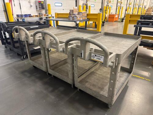 (3) Plastic Utility Carts