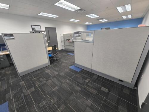 QA Office Cubicles (6) and Chairs