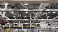 Knight Global 1,500lb Overhead Crane and 350lb Servo Hoist, Attachment for Lifting XALT Battery Packs - 2