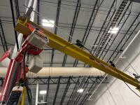 Abell-Howe 1/4 ton overhead 1/4 Ton Jib Crane with Harrington ED Series Electric Chain Hoist - 2