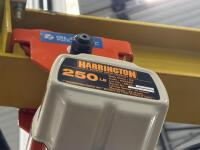 Abell-Howe 1/4 ton overhead 1/4 Ton Jib Crane with Harrington ED Series Electric Chain Hoist - 3