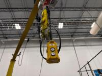 Abell-Howe 1/4 ton overhead 1/4 Ton Jib Crane with Harrington ED Series Electric Chain Hoist - 5