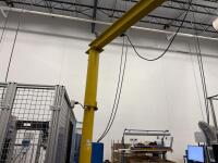 Abell-Howe 1/4 ton overhead 1/4 Ton Jib Crane with Harrington ED Series Electric Chain Hoist - 10