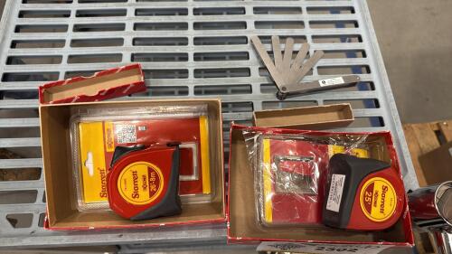 (2) Starrett Exact 1&rdquo; x 26&rsquo; English/Metric Measuring Tape, Graduated in 1/16&rdquo; Milimeters Style 12