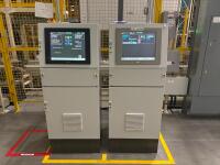 (2) Rittal Enclosure W/ Maple System HMI 17&rdquo; Screen And (1) Mitsubishi Graphic Operation Terminal GOT1000 Touch Screen