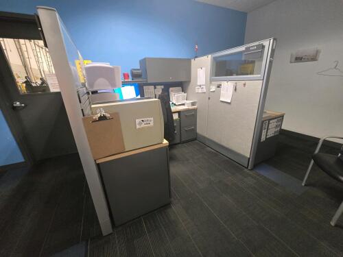 Maintenance Office Cubicles (2) and Chairs
