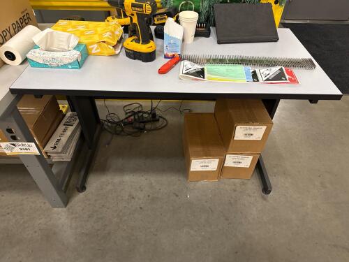 Wood Top Table 48&rdquo; x 24&rdquo; x 29&rdquo;