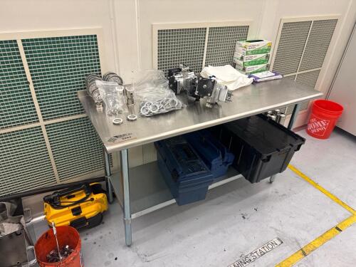 NSF steel work bench