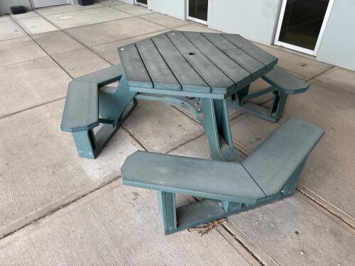 (3) Octagon picnic tables