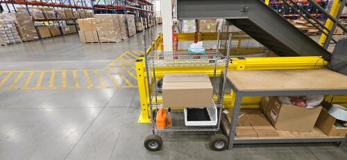 Uline Mobile Metric Rack