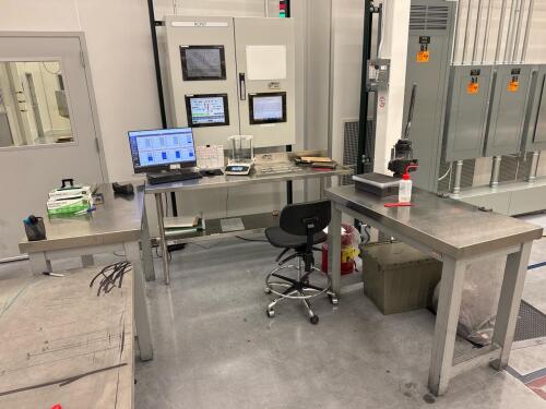 (3) Stainless steel lab tables