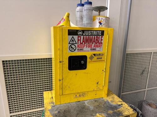 Flammable storage cabinet
