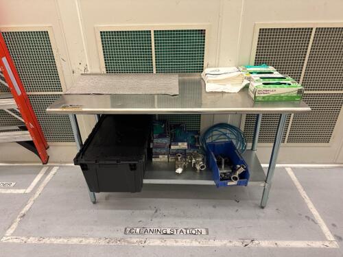 NSF steel work bench