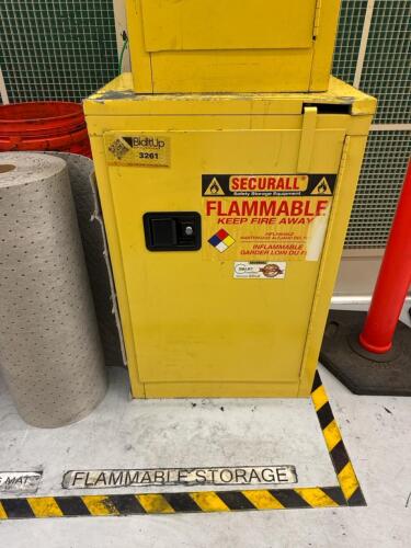 Flammable storage cabinet