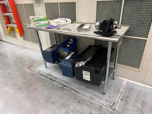 NSF steel work bench