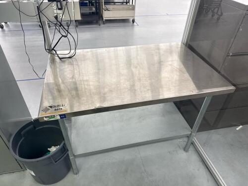 Stainless steel table